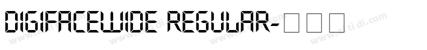 DigifaceWide Regular字体转换